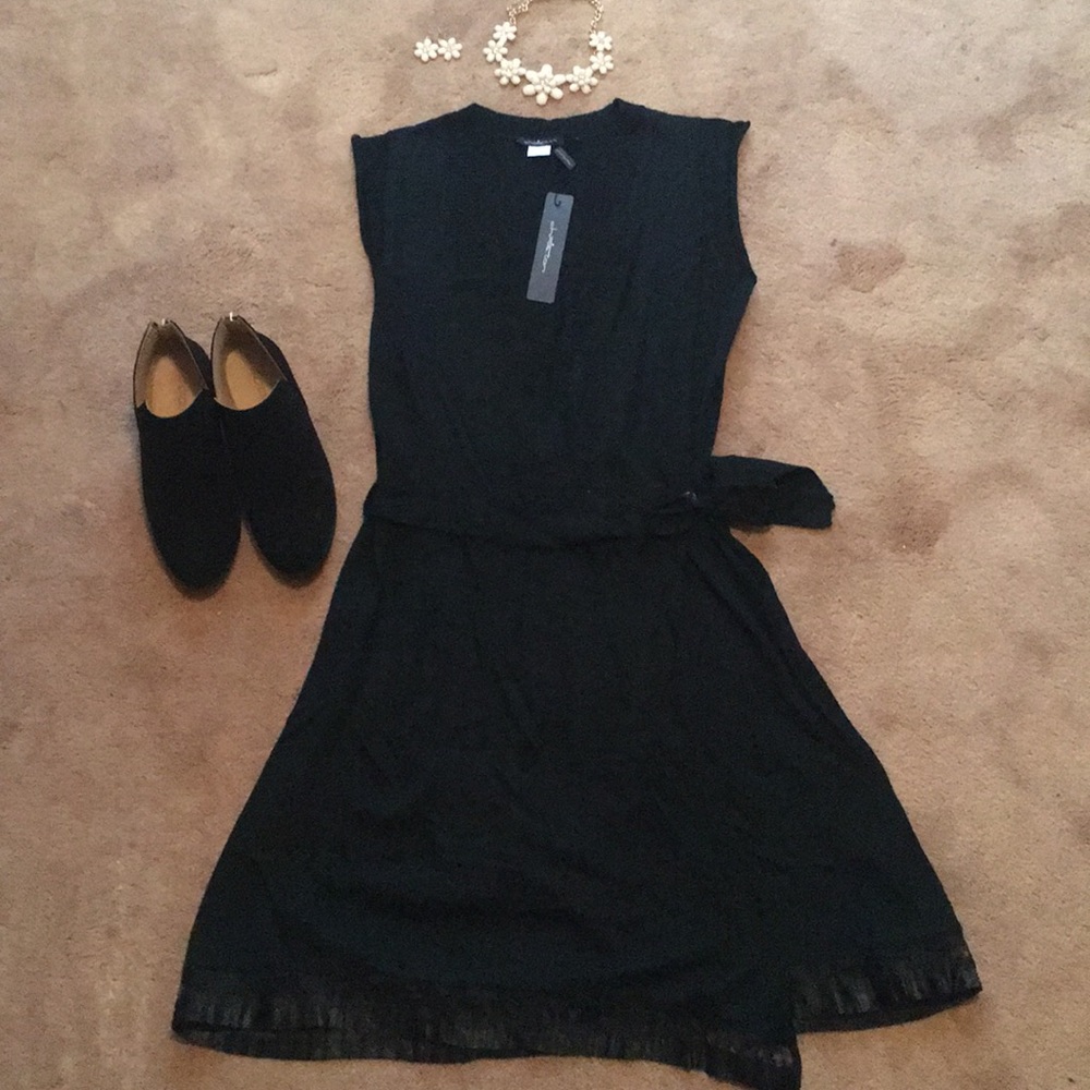 NWT Black Wrap Dress